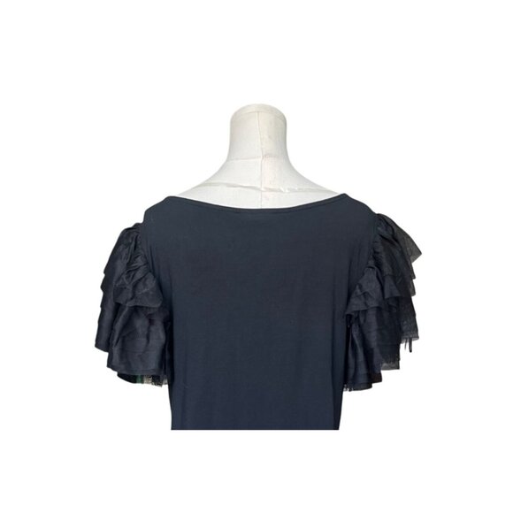 On 34Th Puff Ruffle Sleeve Boho Top Size L NWT Witchy Fairy Grunge Whimsigoth - Picture 5 of 11